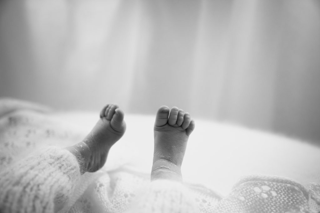 Newborn photography session in Romford studio